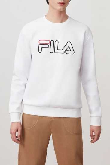 Fila Homme Basil Sweat Blanche Fila France PXG-264578